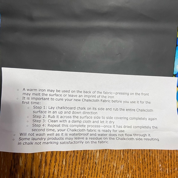 Handmade Fabric Chalkboard - Picture 3 of 4